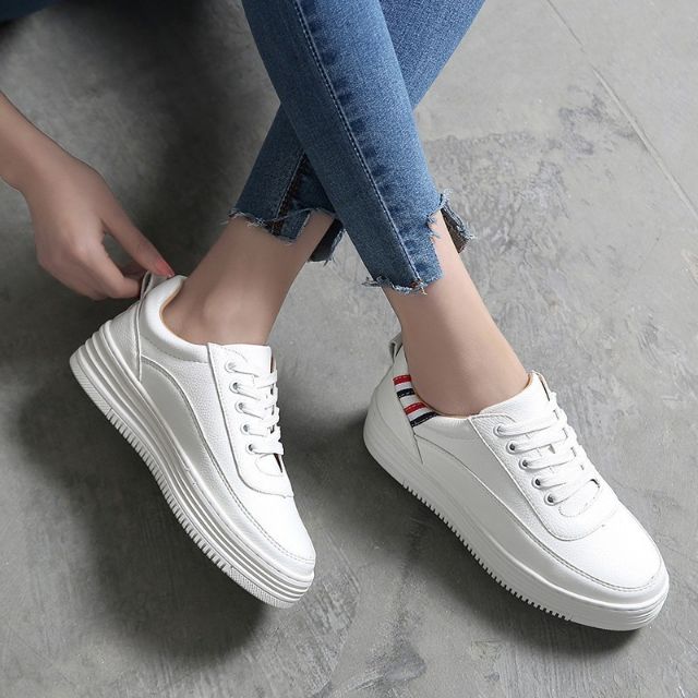 leather white shoes womens