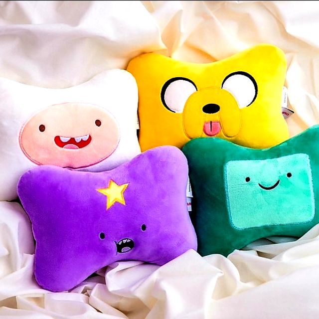 Adventure Time Bone Pillow For Car Bmo Finn Or Lumpy Space