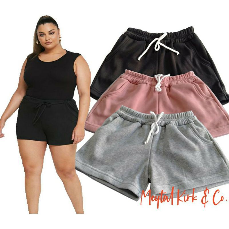 plus size jogger shorts