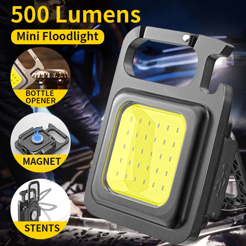 [Buy 1 Get 2] Mini Portable Keychain COB Work Lamp Portable USB