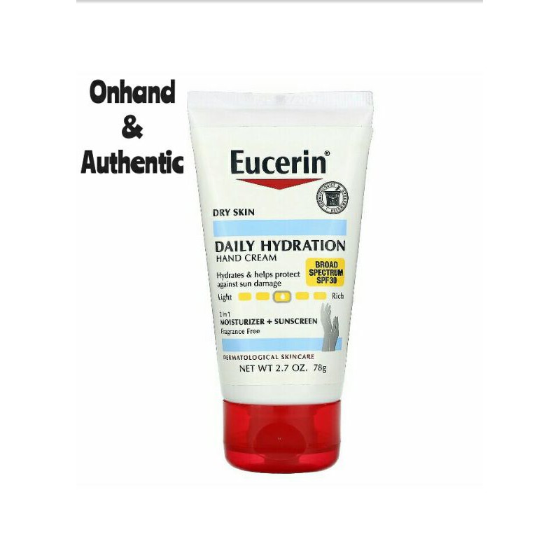 eucerin hand cream spf