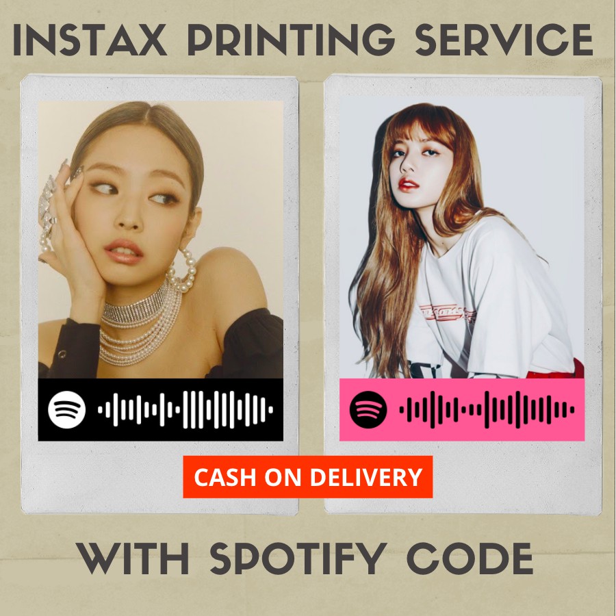 instax with spotify code