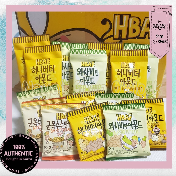 HBAF Honey Butter Almond / Wasabi Almond / Baked Corn Almond 10g / 30g
