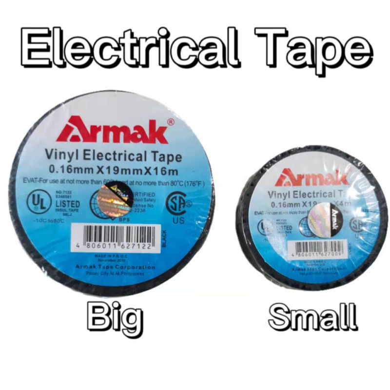 Armak Vinyl Electrical Tape Big & Small | Shopee Philippines