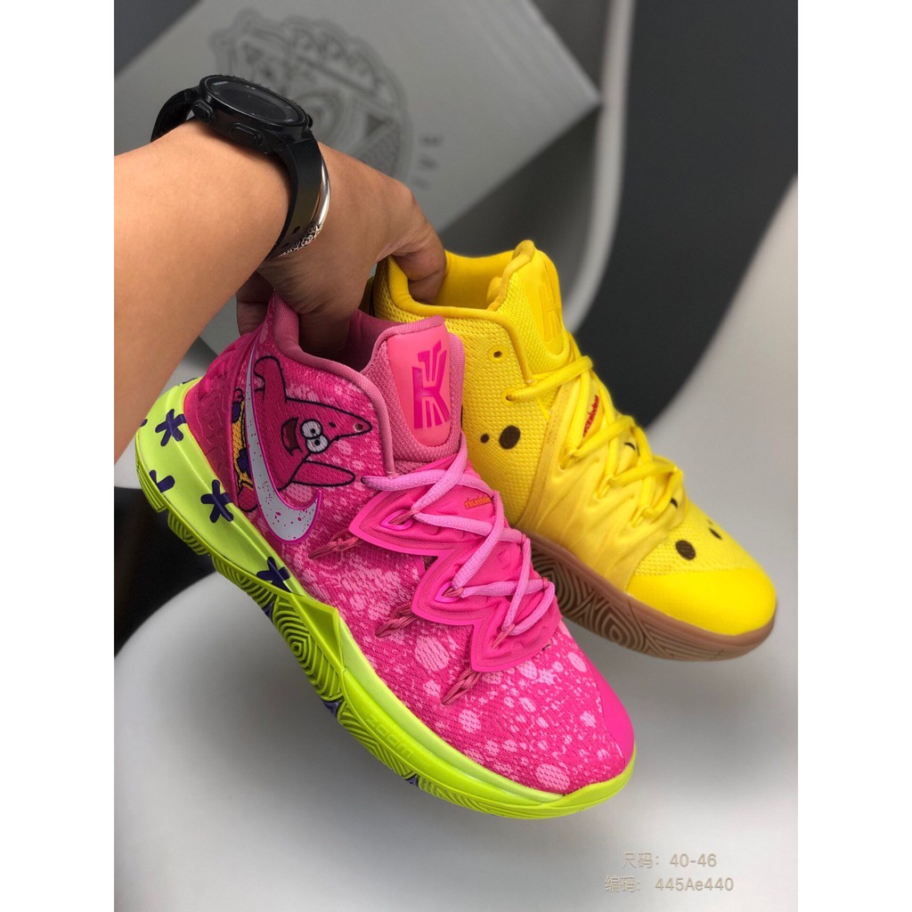 Sepatu Nike Kyrie 5 Spongebob Patrick Lotus Pink BNIB
