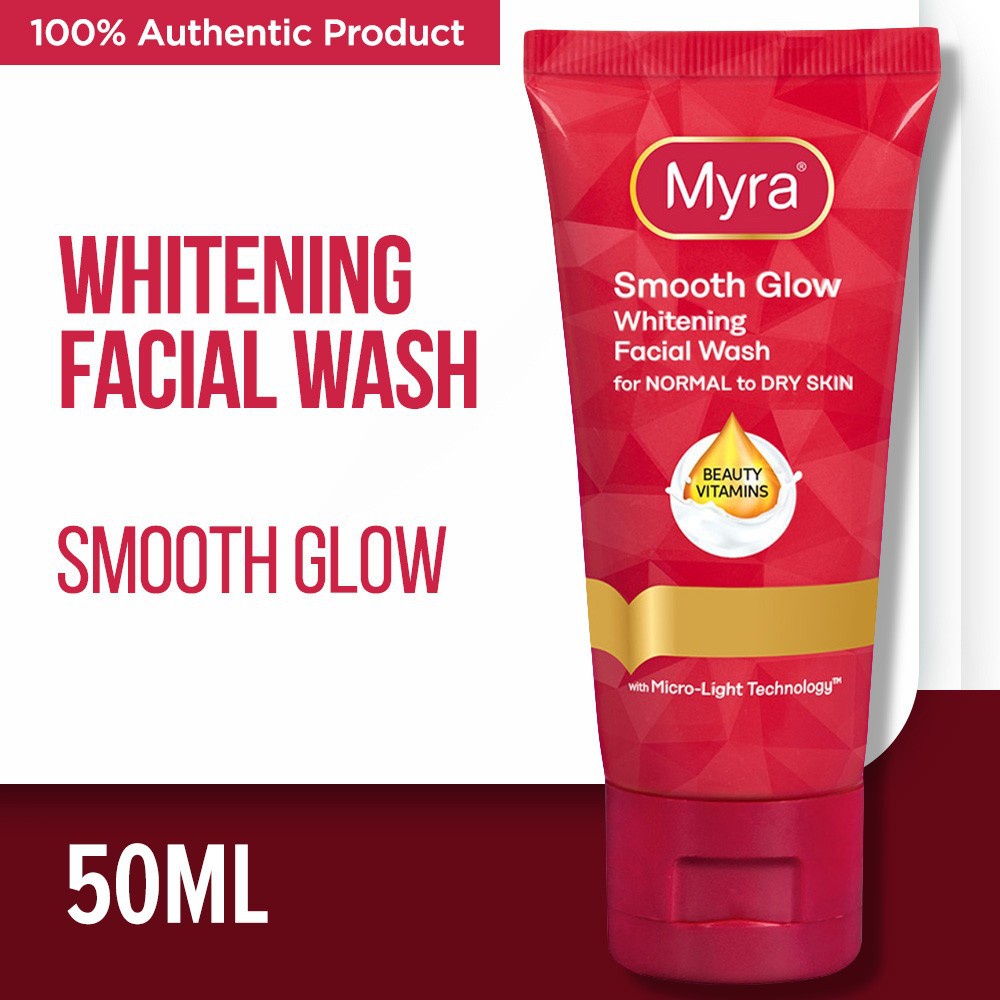 Myra Smooth Glow Whitening Facial Wash 50ml Shopee Philippines