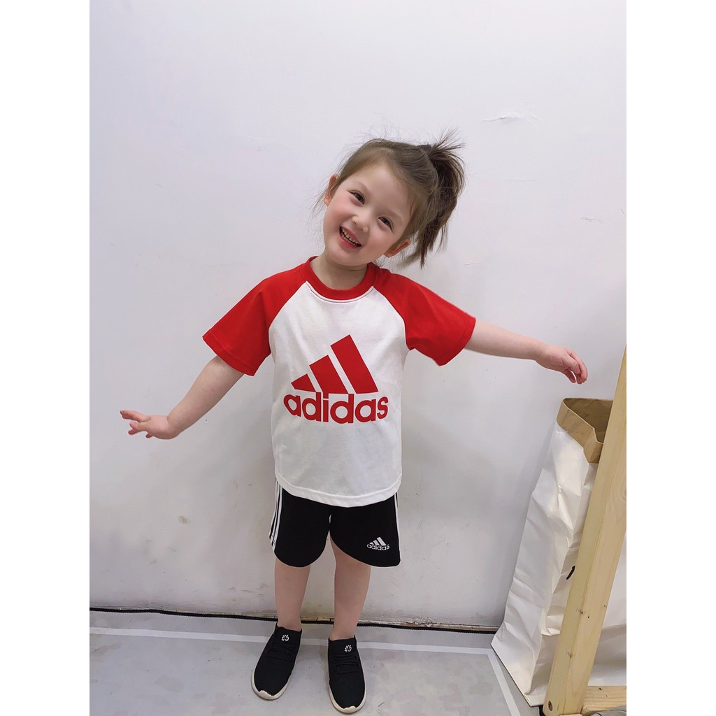 childrens adidas shorts and shirt