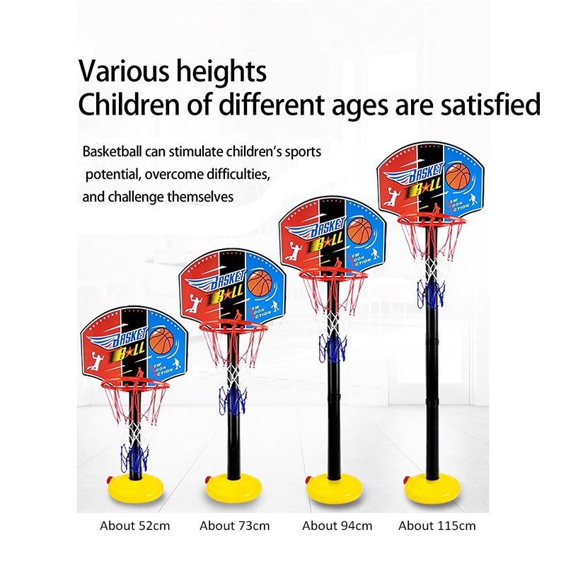 Kids mini basketball Stand Full Set Adjustable Hoop Board Basket Ball