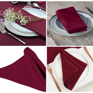 Elegant Table Napkin-(Set#2) Cotton Fabric - 13x13/15x15/17x17/19x19/20x20 inches #1