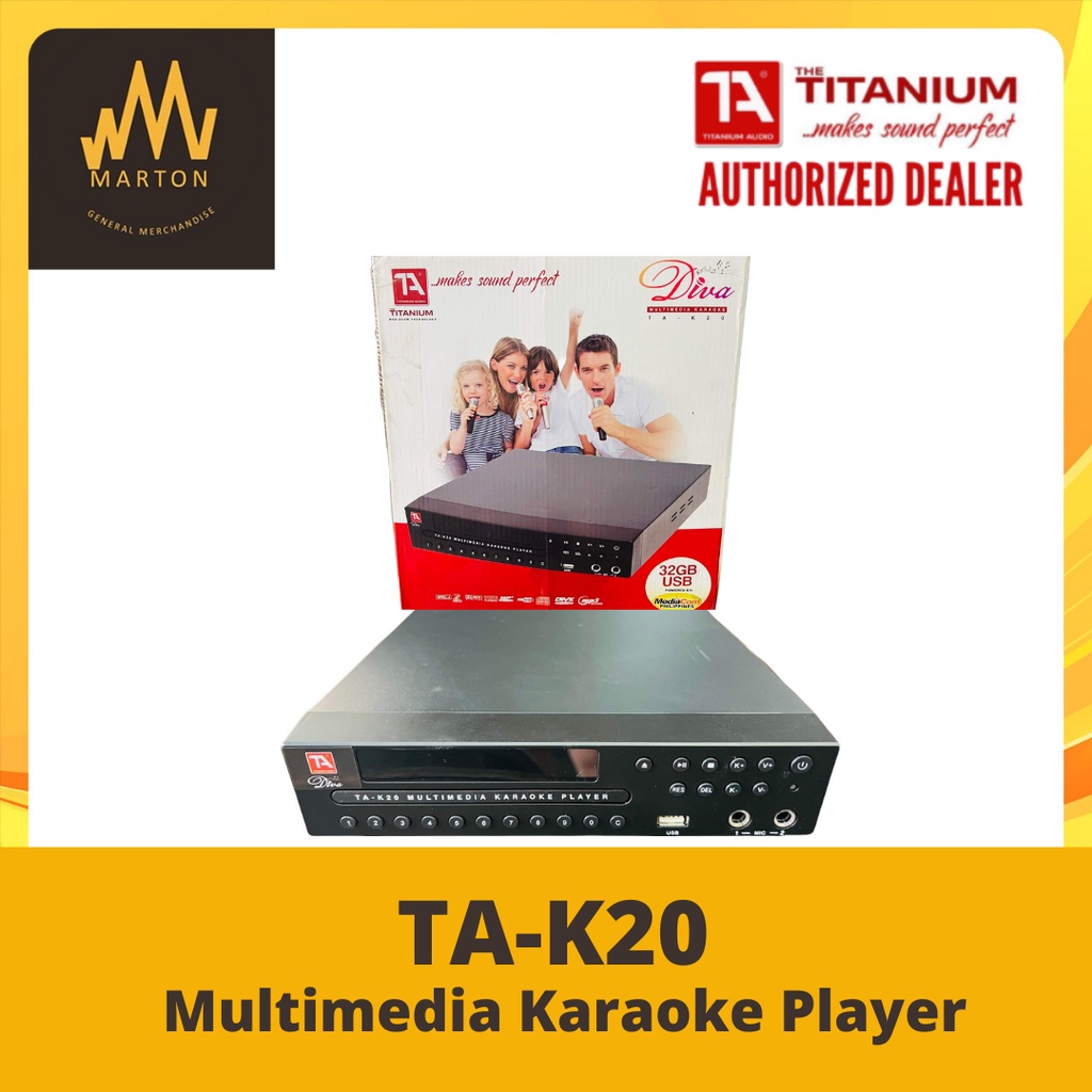 Titanium TAK20 Multimedia Karaoke Player Shopee Philippines
