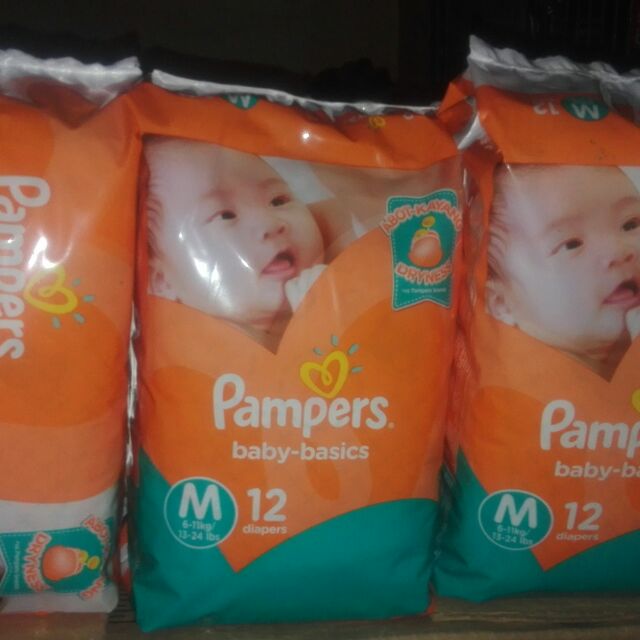 Pampers Baby-basics 12pcs | Shopee 