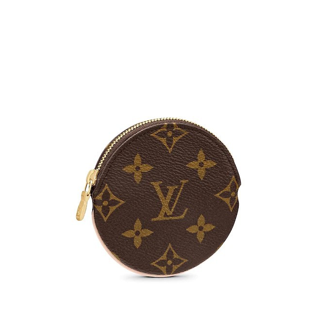 round leather coin purse