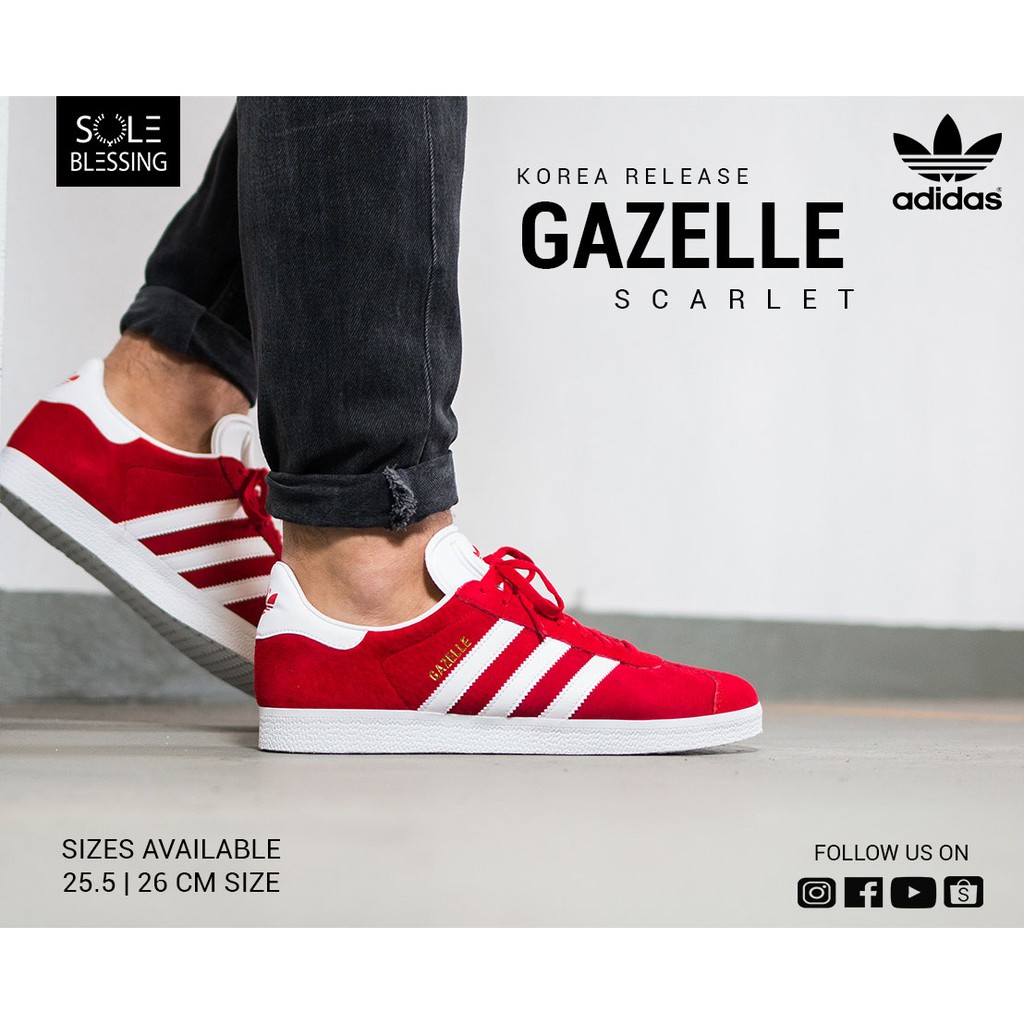 adidas gazelle scarlet