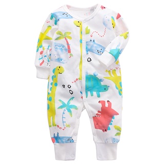 Newborn Infant Baby Boys Girls Romper Pajamas Cotton Long Sleeve Jumpsuit Autumn Toddler Clothes #6