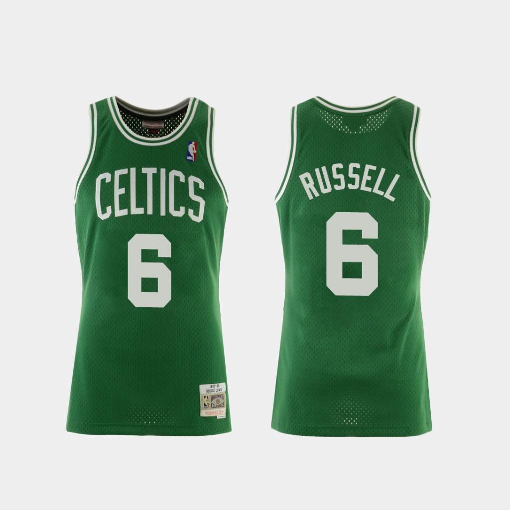 mitchell and ness bill russell jersey