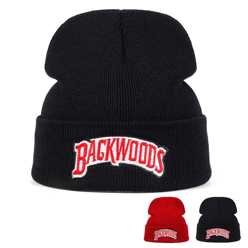 Backwoods Letter Knitted winter hat Cotton Men Women Fashion Knitted ...