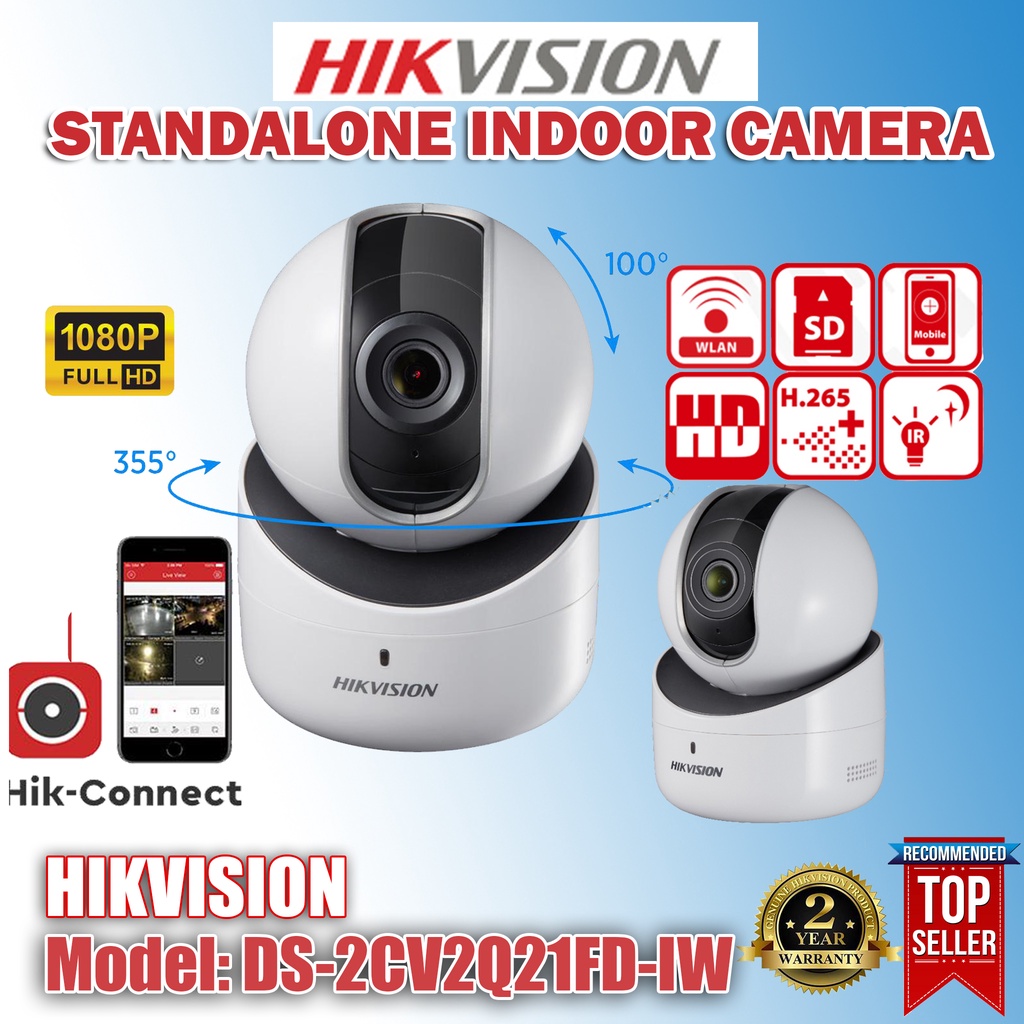 Hikvision 2MP Wi-Fi Camera With Mobile View | DS-2CV2Q21FD-IW | IP ...