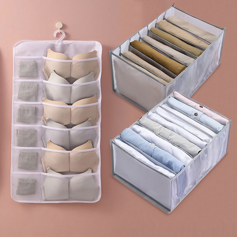 Hanging Closet Organizer Storage Underwear Panties Sock Hanging Bag