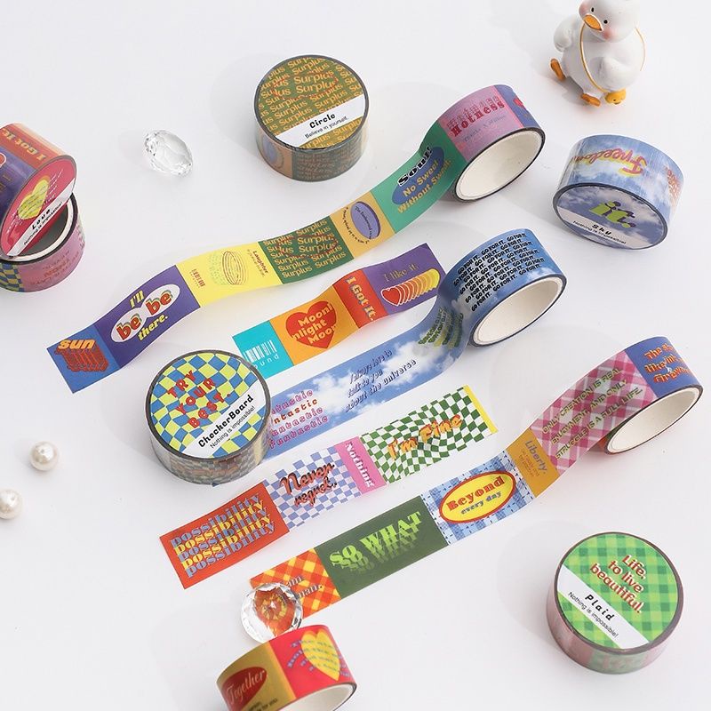 1 Pcs aesthetic sticker ROLL / journaling sticker / journaling tapes