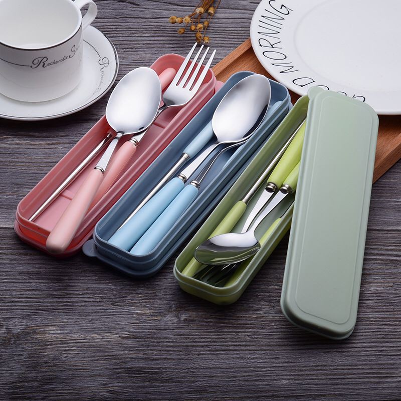 abbott 3 in 1 Spoon Fork And Chopsticks Set With Organizer Shopee Philippines