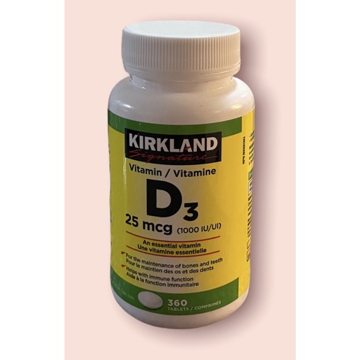 KIRKLAND Vitamin D3 360 tablets Shopee Philippines