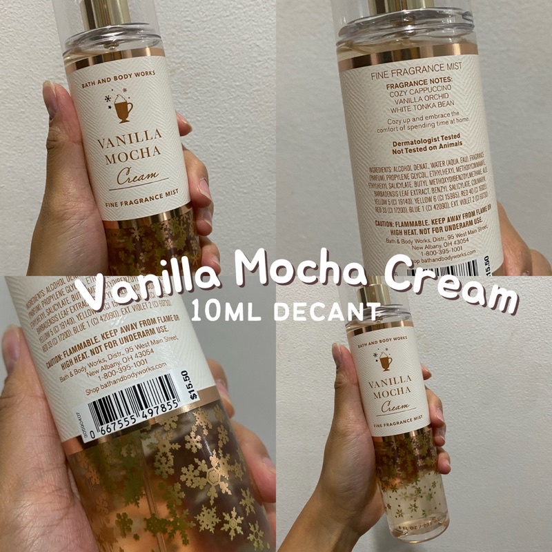 VANILLA MOCHA CREAM Bath & Body Works Fragrance mist (10ml only