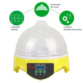Poultry Incubator for Chicken Duck Bird Pigeon Adjustable Digital Temperature Mini Egg Incubator