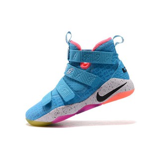 lebron pink and blue shoes