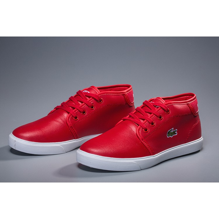 lacoste shoes red