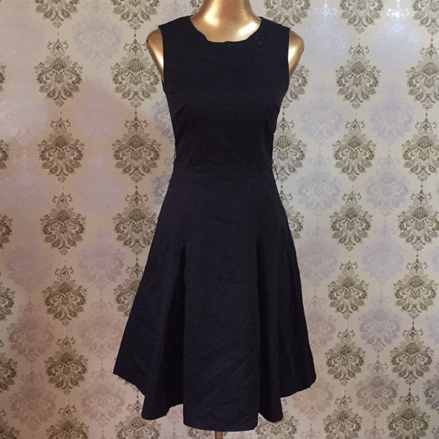 h&m black formal dress