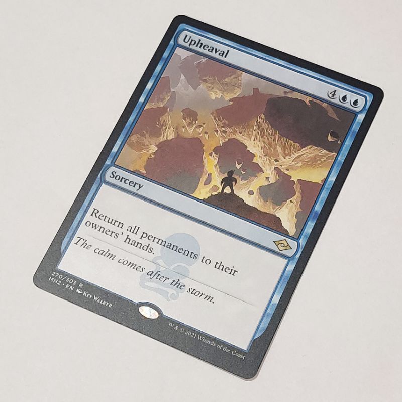 MTG Card UPHEAVAL Magic the Gathering Trading Card Game Blue | Shopee ...