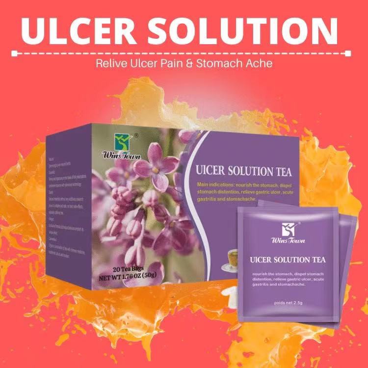 Ulcer Solution Tea Cure Acid Reflux/Heartburn/Stomach/Pain/Bloated
