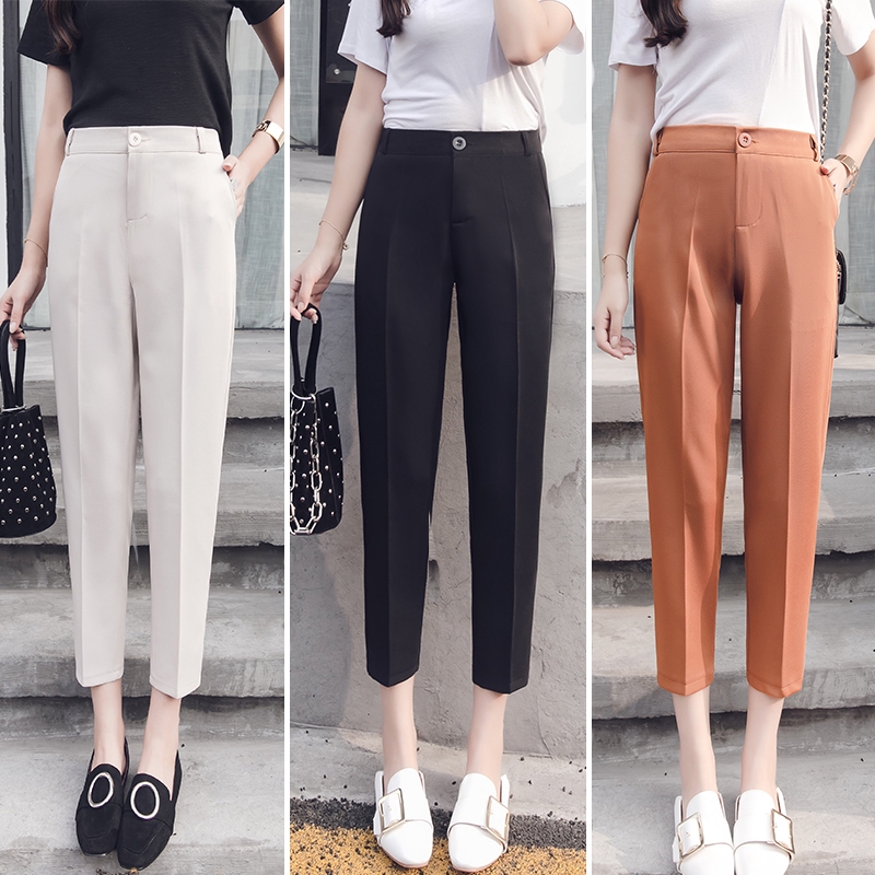 high waisted ankle pants