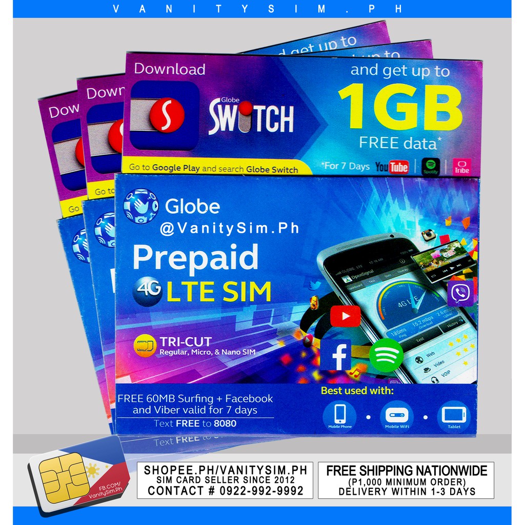 Globe 0917 Special Numbers Vanity Sim Cards (Set B) | Shopee Philippines