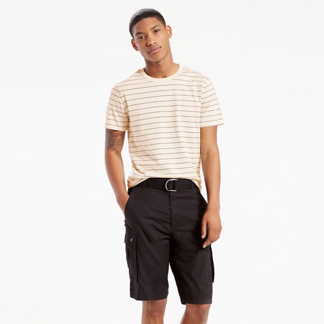 levi's snap cargo shorts - mens