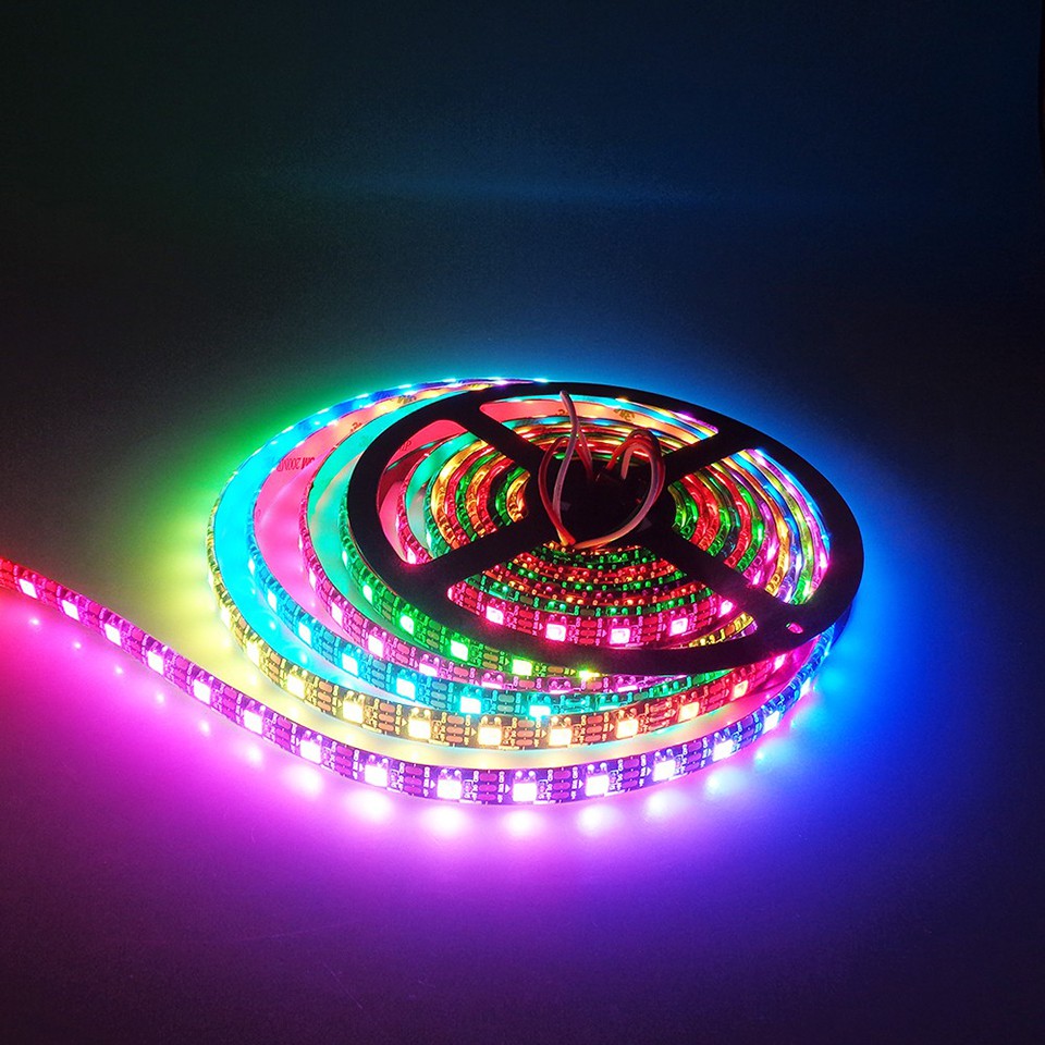 1 5m Ws2812b Led Strip 60 Pixelsledsm Smart 5050 Rgb Led Strip Lightblackwhite Pcbws2812 Ic 