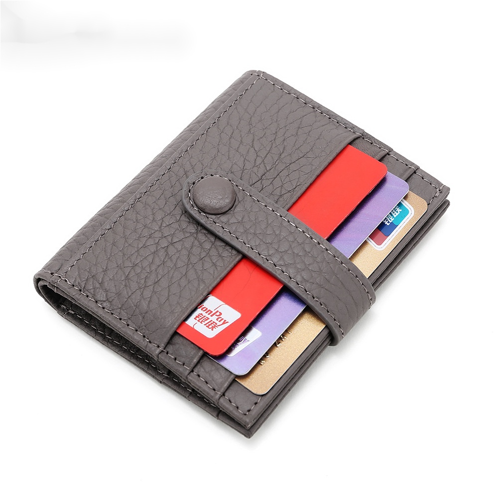 Cowhide Small Wallet Women's Short Coin Purse Genuine Leather Multi ...