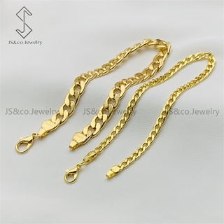 JS&CO jewelry 18K gold plated bracelet buy 1 take 1 for men  2453s