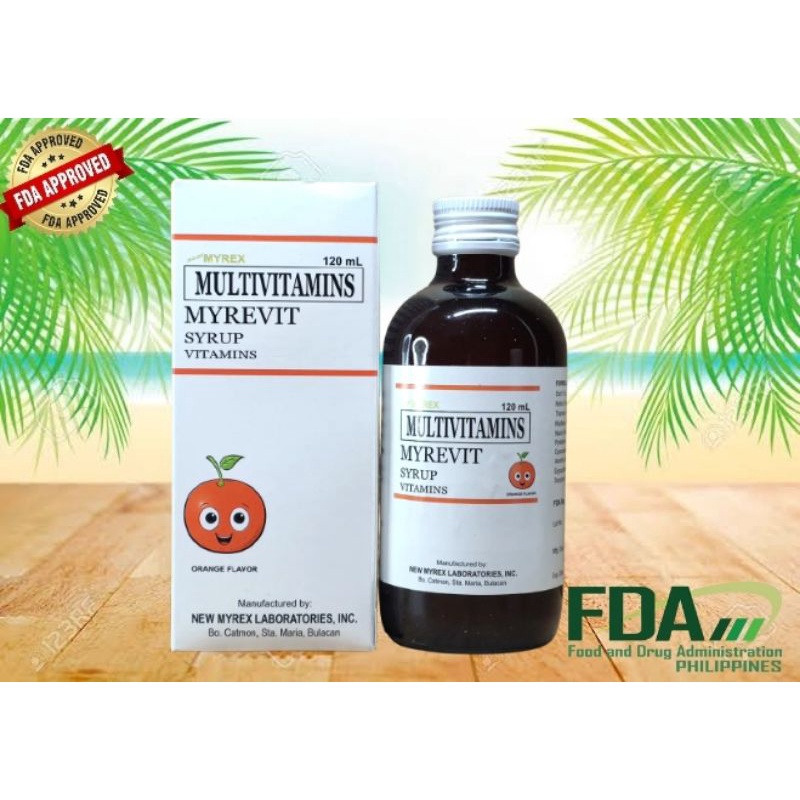 MYREVIT 120mL Multivitamins Syrup Shopee Philippines