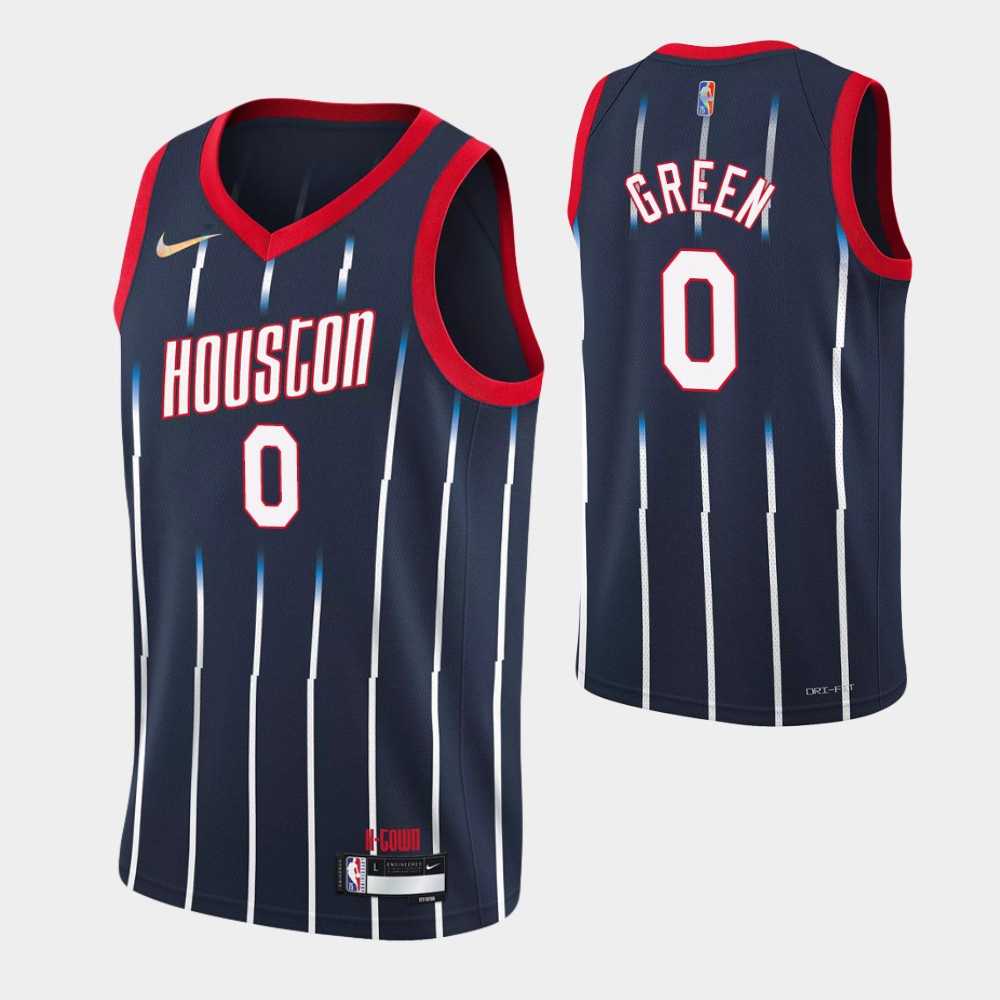 Houston Rockets Statement Edition #0 Jalen Green Black Jersey Swingman ...