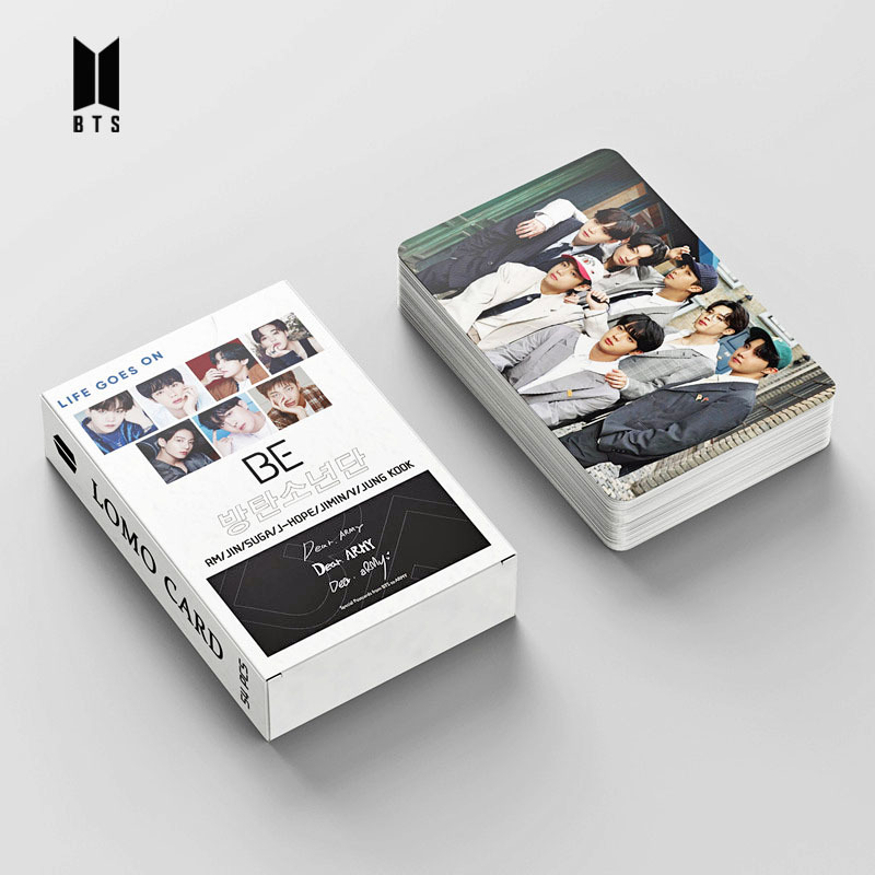 Ready Stock 54pcs Bts New Album Be Lomo Cards Postcard Photo Small Card Collectibles Cards Set Bangtan Boys Merchandise Version A Shopee Philippines