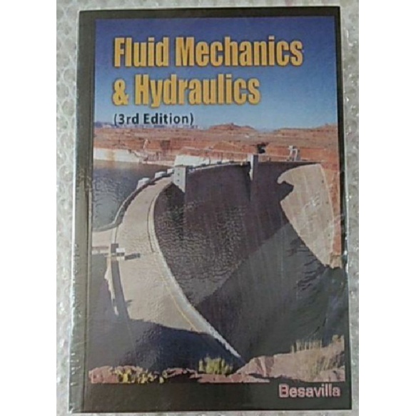 FLUID MECHANICS & HYDRAULICS 3rd ed.by besavilla Shopee Philippines