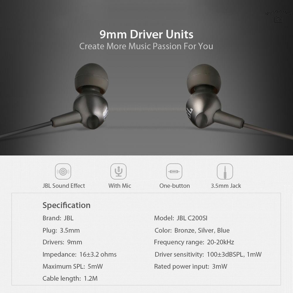 jbl c200si specifications