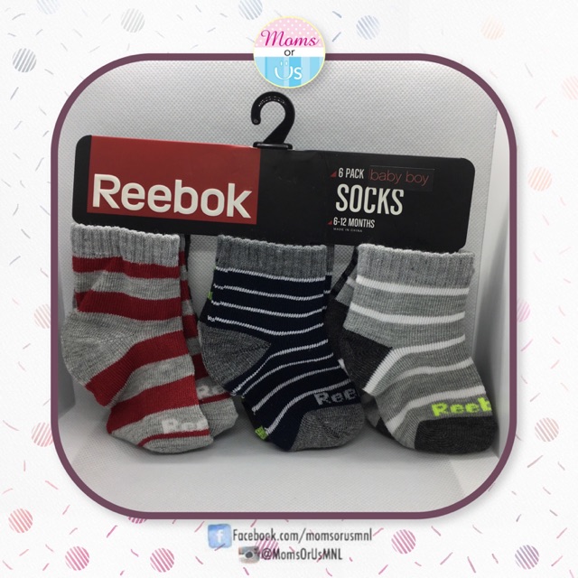 reebok boys socks