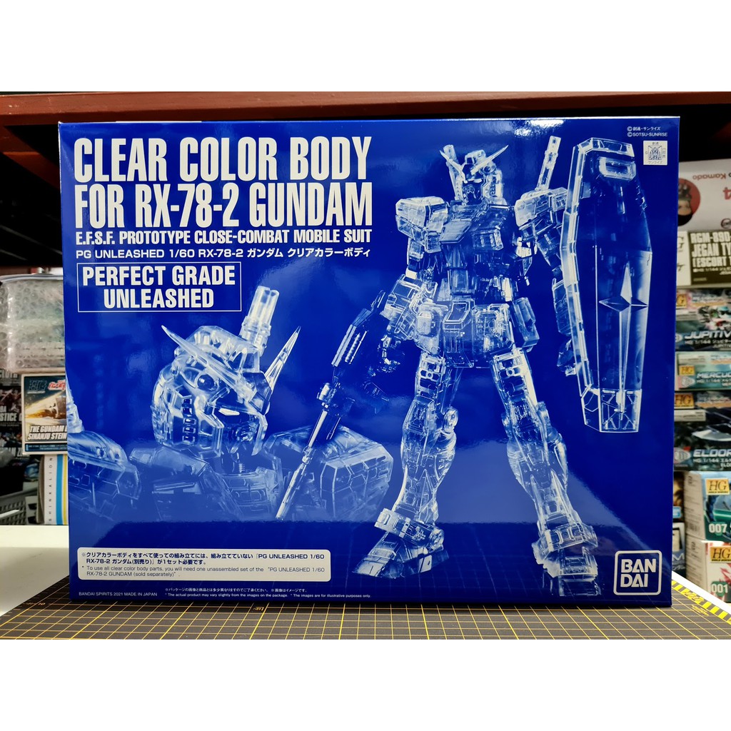 P Bandai Pg Unleashed 1 60 Clear Color Body For Rx 78 2 Gundam 3 195