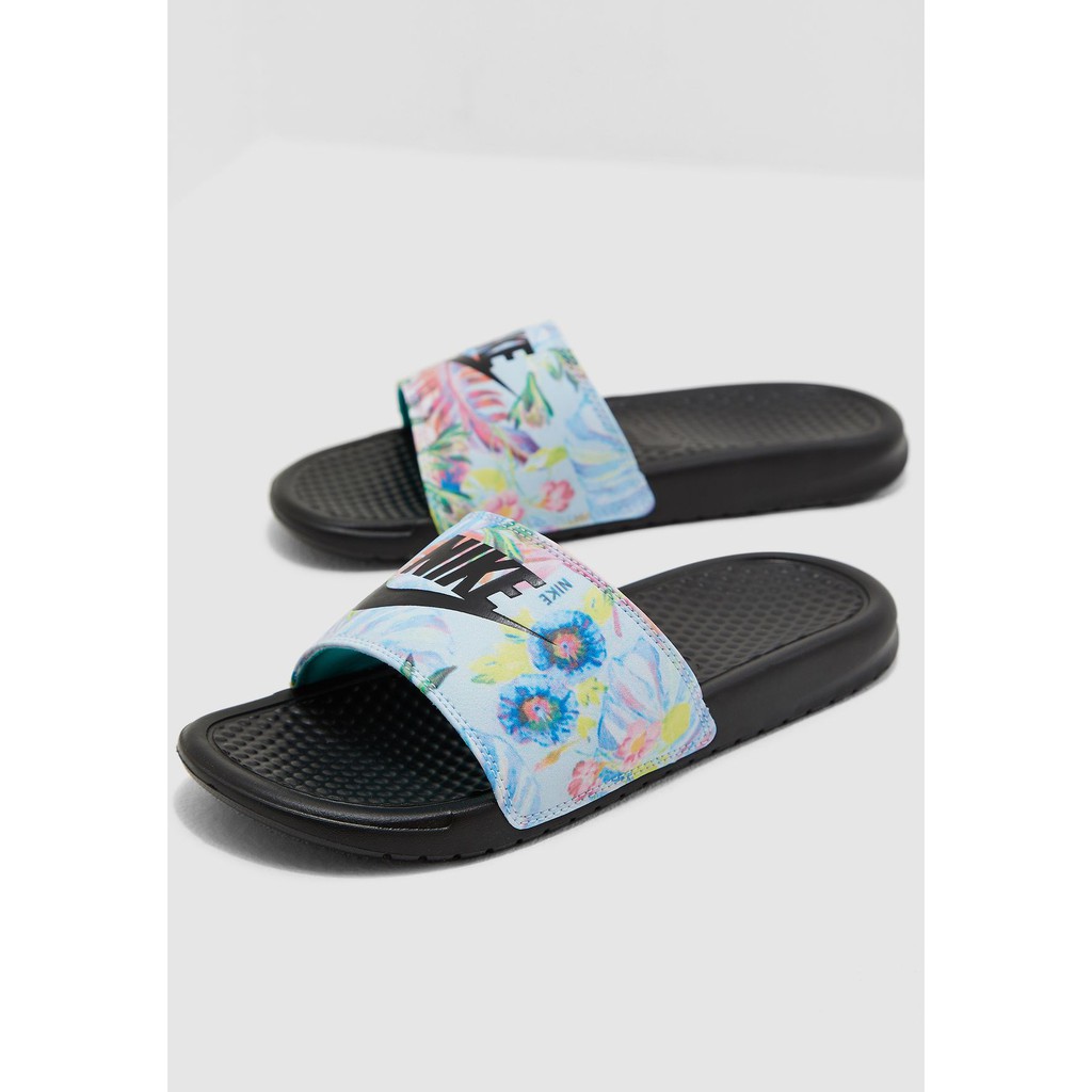 nike benassi print slides women's