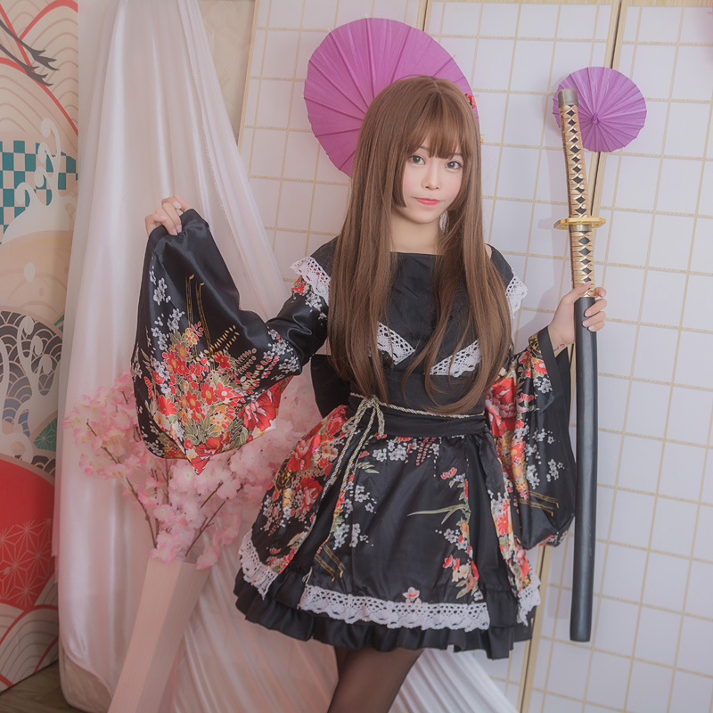 Maid House Sexy Kimono Improved Performance Costume Ancient Costume ...