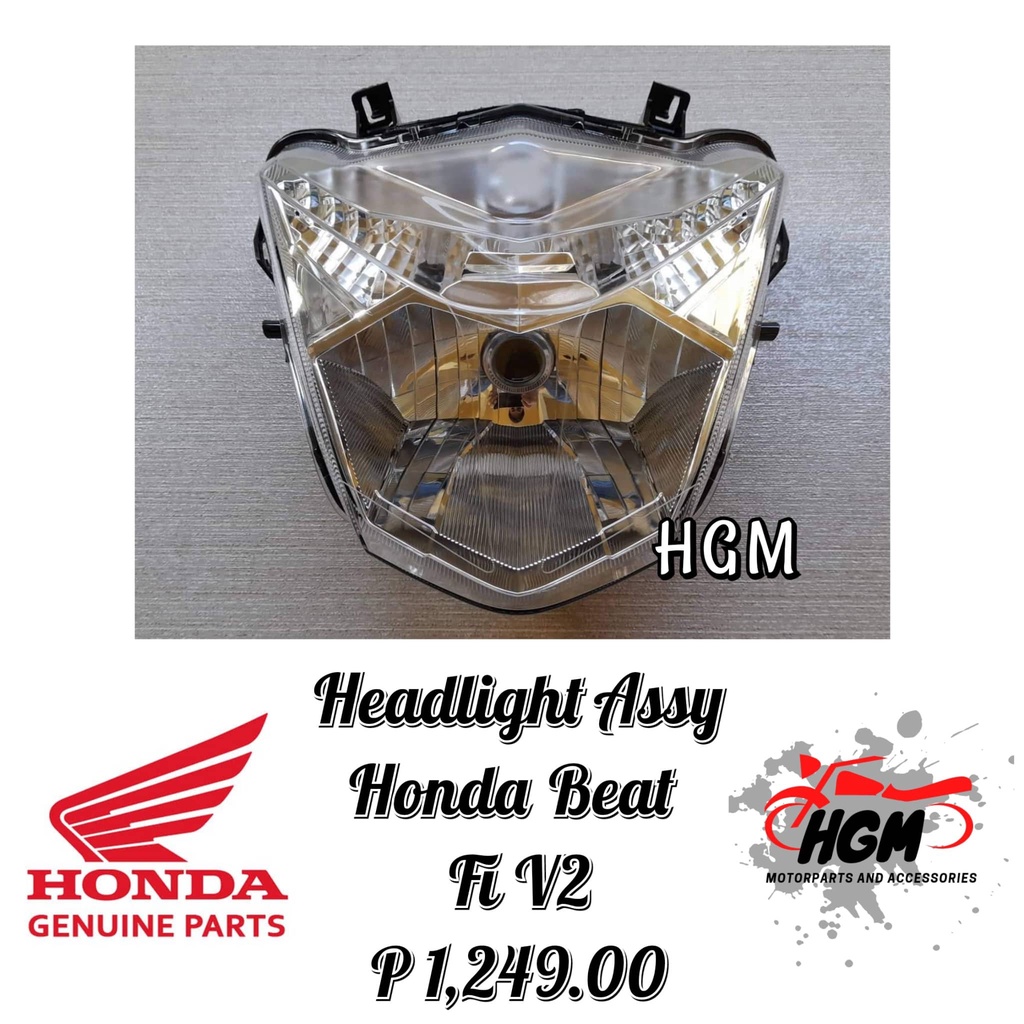 HEADLIGHT ASSEMBLY HONDA BEAT FI V2 (33110K81N01) Shopee Philippines