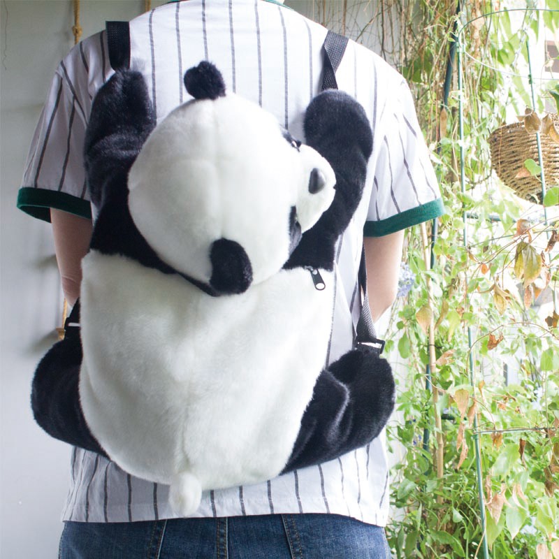 panda plush backpack