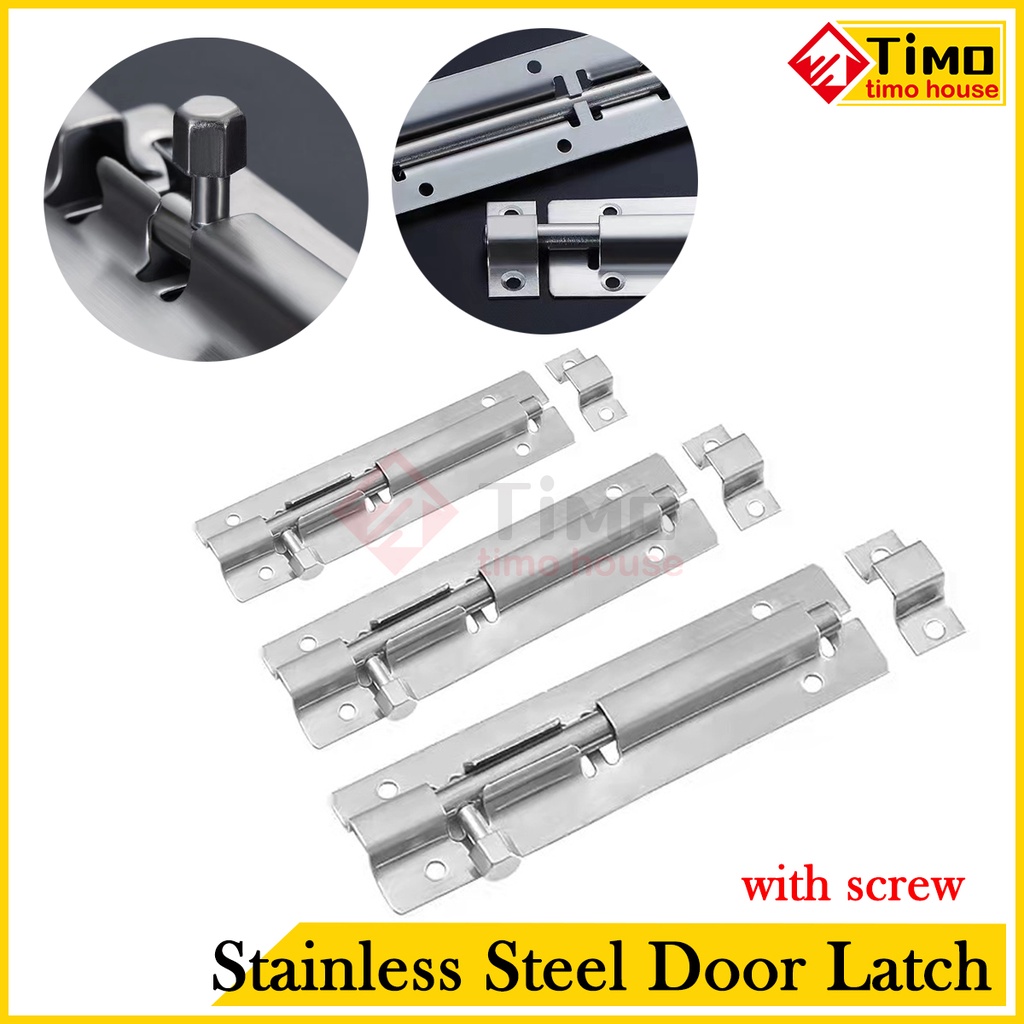 Stainless Steel Door Latch Bolt Latch 2'' 3'' 4'' 5'' Antitheft